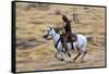 Cowboy Riding the Range-Terry Eggers-Framed Stretched Canvas