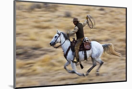 Cowboy Riding the Range-Terry Eggers-Mounted Photographic Print