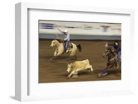 Cowboy Rodeo Competition, Oklahoma City, Oklahoma, USA-Walter Bibikow-Framed Photographic Print