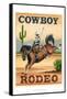 Cowboy Rodeo-Ethan Harper-Framed Stretched Canvas