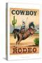 Cowboy Rodeo-Ethan Harper-Stretched Canvas