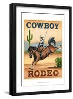 Cowboy Rodeo-Ethan Harper-Framed Art Print