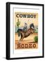 Cowboy Rodeo-Ethan Harper-Framed Art Print