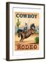 Cowboy Rodeo-Ethan Harper-Framed Art Print