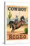Cowboy Rodeo-Ethan Harper-Stretched Canvas
