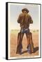 Cowboy Rolling Cigarette-null-Framed Stretched Canvas