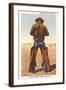 Cowboy Rolling Cigarette-null-Framed Art Print