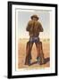 Cowboy Rolling Cigarette-null-Framed Art Print