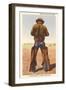 Cowboy Rolling Cigarette-null-Framed Art Print