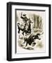 Cowboy Ropes a Steer from Horseback with a Lasso-Henry Charles Fox-Framed Giclee Print