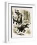 Cowboy Ropes a Steer from Horseback with a Lasso-Henry Charles Fox-Framed Giclee Print