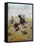 Cowboy Roping a Steer-Charles Marion Russell-Framed Stretched Canvas