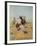 Cowboy Roping A Steer-Charles Marion Russell-Framed Art Print