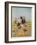 Cowboy Roping A Steer-Charles Marion Russell-Framed Art Print