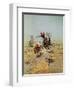 Cowboy Roping A Steer-Charles Marion Russell-Framed Art Print