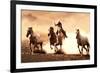 Cowboy roping Horses western-null-Framed Photo