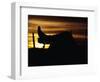 Cowboy's Boot and Spur Silhouetted at Sunrise-Darrell Gulin-Framed Photographic Print