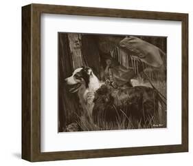 Cowboy’s Friend-Barry Hart-Framed Art Print