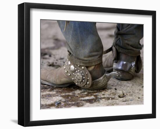 Cowboy's Spurs. Sombrero Ranch, Craig, Colorado-Carol Walker-Framed Photographic Print