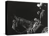 Cowboy Scratchboard I-Julie Chapman-Stretched Canvas