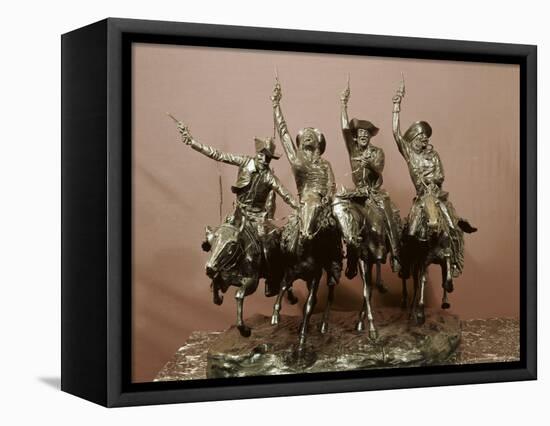Cowboy Sculpture-Frederic Sackrider Remington-Framed Stretched Canvas