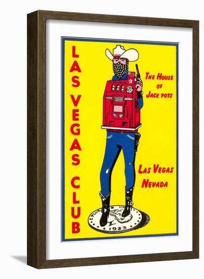 Cowboy Slot Machine, Las Vegas, Nevada-null-Framed Art Print