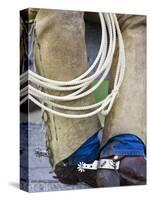 Cowboy Spurs and Chaps, Judith Gap, Montana, USA-Chuck Haney-Stretched Canvas