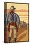 Cowboy Standoff-Lantern Press-Stretched Canvas