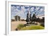 Cowboy Statue, Coming Through the Rye, Oklahoma City, Oklahoma, USA-Walter Bibikow-Framed Photographic Print