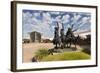 Cowboy Statue, Coming Through the Rye, Oklahoma City, Oklahoma, USA-Walter Bibikow-Framed Photographic Print