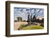 Cowboy Statue, Coming Through the Rye, Oklahoma City, Oklahoma, USA-Walter Bibikow-Framed Photographic Print