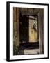 Cowboy Through a Weathered Door, Ponderosa Ranch, Seneca, Oregon, USA-Wendy Kaveney-Framed Photographic Print