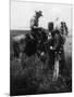 Cowboy Trading with Indians Using Sign Language - Tucumcari, NM-Lantern Press-Mounted Art Print