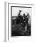 Cowboy Trading with Indians Using Sign Language - Tucumcari, NM-Lantern Press-Framed Art Print