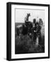 Cowboy Trading with Indians Using Sign Language - Tucumcari, NM-Lantern Press-Framed Art Print