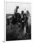 Cowboy Trading with Indians Using Sign Language - Tucumcari, NM-Lantern Press-Framed Art Print