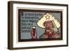 Cowboy Trying to Stay on the Wagon-null-Framed Art Print