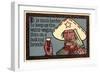 Cowboy Trying to Stay on the Wagon-null-Framed Art Print