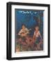 Cowboy Valentine, around the Campfire-null-Framed Art Print