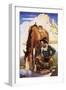 Cowboy Watering His Horse, 1937-Newell Convers Wyeth-Framed Premium Giclee Print