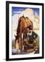 Cowboy Watering His Horse, 1937-Newell Convers Wyeth-Framed Giclee Print