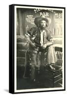 Cowboy with Beard-null-Framed Stretched Canvas