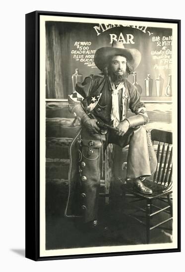 Cowboy with Beard-null-Framed Stretched Canvas