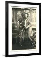 Cowboy with Beard-null-Framed Art Print