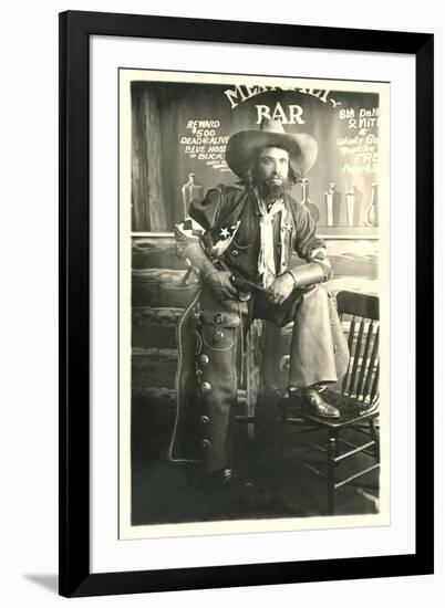 Cowboy with Beard-null-Framed Art Print