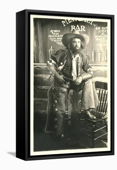 Cowboy with Beard-null-Framed Stretched Canvas