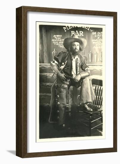 Cowboy with Beard-null-Framed Art Print