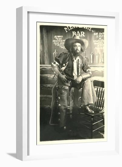 Cowboy with Beard-null-Framed Art Print