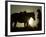 Cowboy With His Horse at Sunset, Ponderosa Ranch, Oregon, USA-Josh Anon-Framed Photographic Print