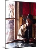 Cowboy with Rifle and Cowgirl Looking over His Shoulder-Terry Eggers-Mounted Photographic Print
